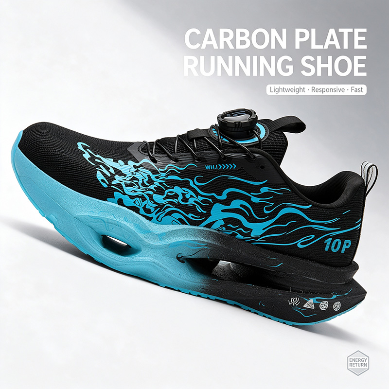 Carbon Plate Marathon Racing Shoes - รองเท้าวิ่งผู้ชาย แผ่นคาร์บอน สำหรับมาราธอน ระบายอากาศ กันลื่น รองรับแรงกระแทก