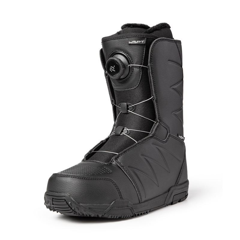 Boots - รองเท้าสโนว์บอร์ดสำหรับผู้ใหญ่ บุผ้ากำมะหยี่ กันน้ำ กันลื่น ระบบเชือกผูกแบบลวดเหล็ก รองเท้าสโนว์บอร์ดแบบสวม