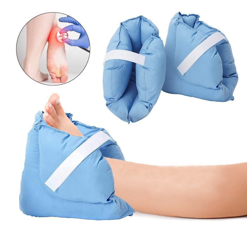 Heels - หมอนรองส้นเท้า ช่วยลดแรงกดทับ ป้องกันแผลกดทับและแผลเปื่อย ปรับขนาดได้ เหมาะสำหรับผู้ป่วยติดเตียง ผู้สูงอายุ