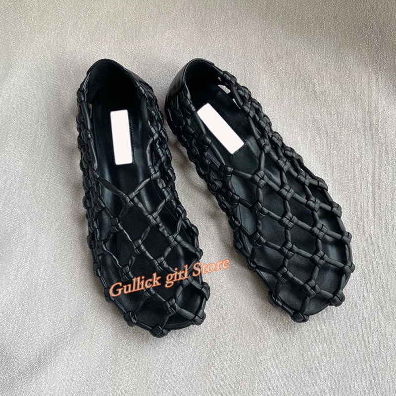 รองเท้าสานตาข่ายแบบฝรั่งเศส พื - Sandals บทวิจารณ์และราคา